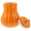 Botellas de almacenamiento Lor Café Recipiente de cerámica decorativo Contenedores de dulces Frascos de calabaza con tapas para cerámica de buffet