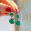 Dingle örhängen sinzry försäljning underbara party smycken kubik zirkonfjäril insekt överdrivna för kvinnor