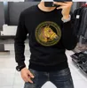 Novo desinger masculino moda luxo de alta qualidade masculina manga longa camiseta quente Horsehead algodão respirável confortável personalizado marca de moda camisas inferiores