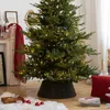 Decoraciones navideñas Falda de árbol de Navidad Cesta redonda retro Árboles de Navidad Decoración de pies Collar para el festival en casa Fondo de fiesta Decoración Regalo G5AB 231027