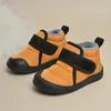 Stiefel Hohe Qualität Langlebige Kinder Outdoor Anti-rutsch Wasserdichte Weiche Plüsch Winter Schnee Kurze Stiefel E8218 231026