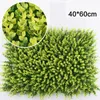 Fleurs décoratives 1pc gazon artificiel pelouse plantes vertes fausses feuilles mur haie clôture jardin extérieur décoration de la maison décor de mariage