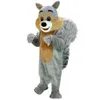 Costume de mascotte d'écureuil de noël, robe de soirée, Costume de carnaval, événement 342y