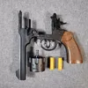 Wick Webley Metal Toy Gun Revolver 성인을위한 소프트 총알 발사기 던지기 소년 생일 선물 영화 소품