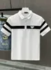 Spring Luxury Italie Men T-shirt Designer Polo-Shirts High Street broderie Small Horse Impring Clothing Mens Brand Polo