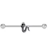 5pcs Barbell piercing jewelry nose ear ring eyebrow body nipple tongue lips navel piercing rings sexual interest personality no al185a