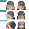 Synthetic Wigs Melodie Transparent Short Bob Body Wave 13x4 13x6 Lace Front Human Hair Frontal Glueless Ready To Wear 5x5 Closure Wig 231027