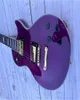 Guitare électrique personnalisée Purple Flower Bright Light Gold Accessoires en stock Expédition rapide