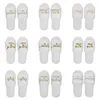 Other Event Party Supplies 1 Pair Bride Shower Wedding Decoration Bridesmaid Hen Spa Soft Slippers Ladies Bachelorette Gift 231027