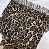 Scarves Scarve Leopard Cashmere Lady Winter Thicken Warm Pashmina Shawls Casual Long Blanket Fashion Wrap Tassels Plus Size 200cm 231026