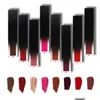 Rossetto Rossetto Trucco all'ingrosso 8 colori Matte Moist Liquid Veet Nude 24 Tinta impermeabile a lunga durata Etichetta privata personalizzata Fornitore D Dhgff