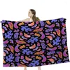 Coperte Sea Slug Throw Morbida coperta di velluto Biancheria da letto da campeggio Cinema freddo o viaggio