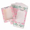 Geschenkverpakking 10 stuks marmering bloem kraftpapier venster verpakking opbergdoos baby shower dank u kerst bruiloft gunst dozen decor