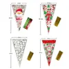 Prezent Wrap świąteczne torby na cukierki torebki Santa Claus Xmas Tree Elk Packaging Cookies Bag na dzieci