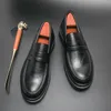 Klädskor loafers män plattform tjockt tassel formell affärsslipon bekväm herrläder casual oxford 231026