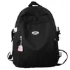 School Bags Ladies Cute White College Backpack Women Leisure Bag Girl Laptop Trendy Female Travel Book Fashion Teenager