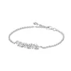 Bracelets à breloques de tennis en argent sterling S925 pour femmes et filles, diamant brillant, cristal CZ Zircon, argent pur, luxe, amour, bijoux de créateur