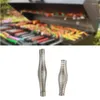 Gereedschap 1 st RVS BBQ Pit Grill Handvat Lente Houtoven Kachel Roker Elasticiteit Roll Barbecue Accessoires