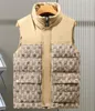 5XL lettera plaid designer gilet da uomo con cerniera piumino gilet piumino in cotone jeans gilet da uomo senza maniche giacca invernale