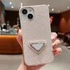 Mujer Diseñador Phonecases Luxury P Cajas del teléfono para Iphone 14 14pro 14promax Pinturas Phonecase Moda Caja del teléfono celular Marca con triángulo