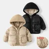 Пуховое пальто в корейском стиле, детская куртка с капюшоном и жилет, высококачественные куртки, верхняя одежда для девочек, детские пальто 231026