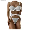 Sexy set żeńska bielizna Sexy bielizna bielizna Sexyllingerie Zestaw dla kobiet w rozmiarze stalowy pierścień piżama podwiązka lenceria femenina t231027