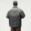 Patchwork denim jack heren S oversized baggy streetwear vintage gewassen Haruku Japanse jas herfstmode bovenkleding M XL