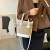 Shoulder Bags Summer Women's Soul Bag Women's Beach Bucket Bag Women's Straw Knife Large Capacity Handbagstylishhandbagsstore