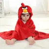 Towels Robes Soft Towels Animal Leopard Duck Stitch Shape Pajama Bath Towel Infant Hooded Bathrobe Sleepwear 231024