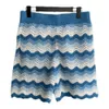 Casablanca Desginer Knit wave weave hollow out beach drawstring shorts American sports casual pants casablanc