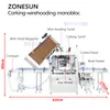 ZONESUN – Machine automatique de bouchage du vin et de cagoule monobloc, équipement d'emballage pour bouteilles en verre de Champagne, ZS-YG17