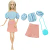 Dolls Fashion Doll Kleid Outfit Freizeitkleidung handgefertigtes Mädchen Kleidungsrock Accessoires Kleidung für DIY Dollhouse Baby Toys 231027