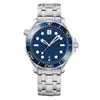 Ocean Sea Wristwatches 2813 Movement Watchs 자동 기계식 AAA 시계 Wave Pattern Dial Waterproof Luminous Montre 고품질 Omigas 시계 Uhr Herren