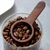 Kaffescoops trä mätsked set kök långa och korta handtagsverktyg