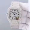 85UA – montre-bracelet de luxe pour hommes, Bling glacé VVS Moissanite diamant WQC7
