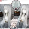 Trajes de gato cosplay anime kamisama himemashita/kamisama beijo tomoe sier branco 100cm orelha resistente ao calor perucas + peruca boné
