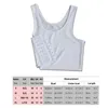 Casual Breathable Buckle Short Chest Breast Binder Vest Tops Chest Binder Underwear Tank Tops Bandage Breathable Side Hook309x