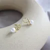 Boucles d'oreilles Neixiu 925 en argent Sterling français Simple perle géométrique ligne boucle d'oreille femmes charme Sexy fête de mariage bijoux cadeau en gros