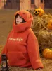 Felpe con cappuccio da uomo Felpe ADAgirl Kawaii Peluche Zucca Felpe con cappuccio da donna Giocattolo Divertente Halloween Giacca in pile berbero Oversize Cutecore Abiti invernali di Natale L231027