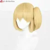 キャットスーツコスチュームアニメハイキュウコスプレ30cm短いゴールデンかわいい暑さ耐性合成ヘアヤチヤチhitokaウィッグ +ウィッグキャップ