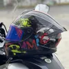 Hełmy motocyklowe Mfull twarz Hełm podwójna tarcza z wyjmowaną praniem wewnętrznym wyścigiem wyścigowym moto kropka