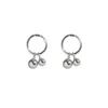 Boucles d'oreilles créoles pour femmes, petites perles mignonnes, goutte de personnalité ronde coréenne Simple, bijoux tendance, cadeau