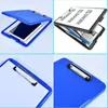Filing Supplies 1PC Plastic Storage Clipboard File Box Case Document File Folders Clipboard Writing Pad Stationery School Office Supplies 231026