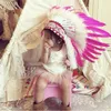 Chapéus de festa Indian Feather Headdress Handmade Feather Headpiece Headdress Halloween Natural Ajustar Chapéu de Penas Trajes Carnaval Cosplay 231026