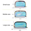 Cosmetic Bags TPU Laser Waterproof Bag Translucent Portable Brush Large Capacity Pu Transparent Wash Travel Storage