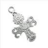 Lot 30 Stück große Blume Taubenkreuz Antiksilber Charms Anhänger DIY Erkenntnisse für die Schmuckherstellung Armband Halskette Ohrringe 47 30m296M