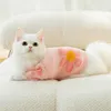 Kedi Kostümleri Köpek Pet Giyim Çiçek Örgü Sweater Hoodies Köpekler için Kıyafetler Küçük Sevimli Sonbahar Kış Moda Boy Yorkshire Aksesuarları