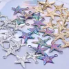 Pendentif Colliers Ne se fanent jamais Charms en acier inoxydable Couleur Or Mignon Starfish Mode Bijoux DIY Faire des boucles d'oreilles Collier Femmes Fournitures