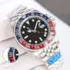 Clean GMT M126710BLNR -0002 AAAAA 5A Jakość 1: 1 Superclone Watches 40 mm Men Sapphire Glass z zielonym pudełkiem automatycznym mechanicznym 2836 Ruch Jason007 Watch