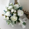 Fleurs de mariage Bouquets de mariée femmes fleur artificielle Studio Po Simulation tenant